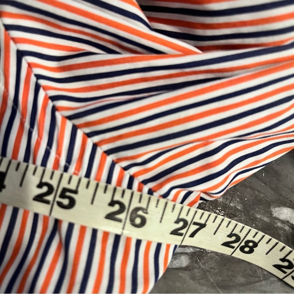 Vintage Ralph Lauren Striped Cotton Red Blue Button Down Shirtt XXL - Picture 5 of 7
